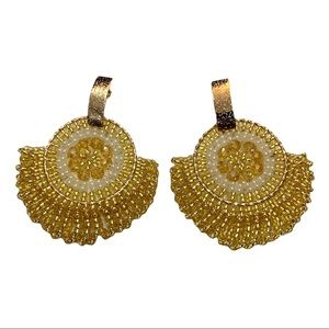 Colombian Hand Beaded Statement Earrings